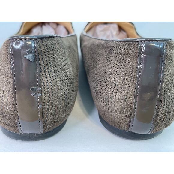 Nurture Loafers Size 10M Brown Leather Bow Tie Slip On Comfort Officecore - Picture 5 of 8